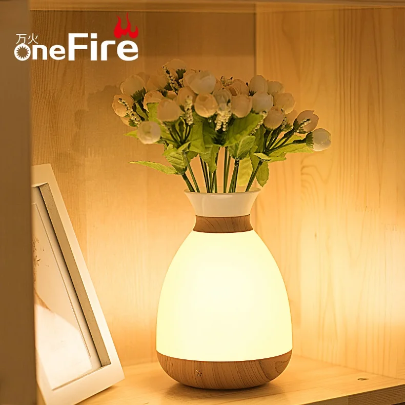 Светодиодная ваза ночные светильники RGB погружной светильник батарея ...