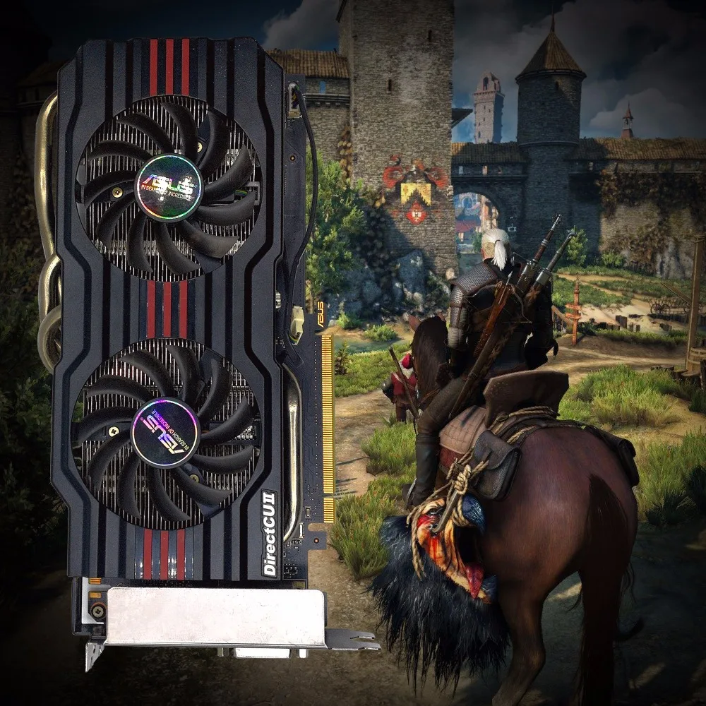 Б/у оригинальный ASUS GTX660 DC2 2GD5 2 ГБ GDDR5 DVI HDMI сильнее чем GTX750TI|2gb gddr5|gddr5 2gbgtx750ti 2gb |