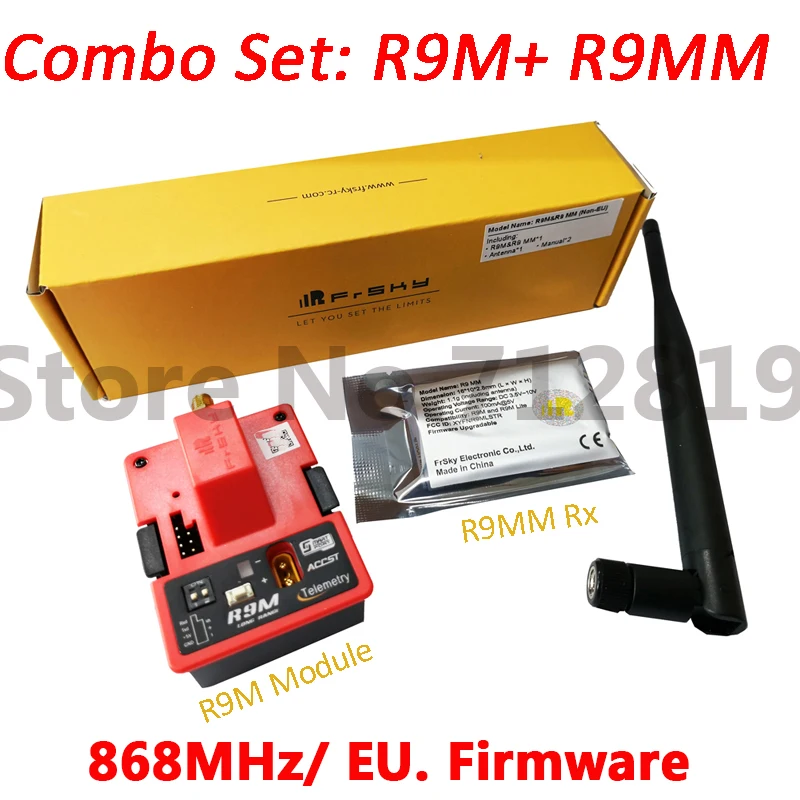 

FrSky Long Range System R9M and R9 MM Receiver Combo Set 868MHz EU. Firmware Version