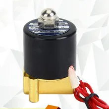 Нормально закрытый Электрический электромагнитный клапан с двухсторонним двухпозиционным для воды/масла/газа DN8 AC220V DC24V DC12V Магнитный клапан