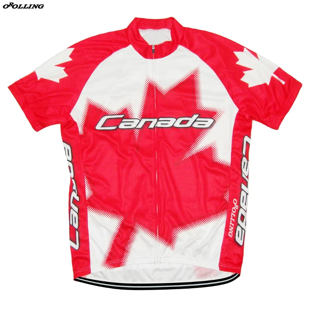 New Classical Canada National Team Maillot Cycling Jersey Customized Orolling TopsCycling