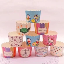 4800 шт смешанные цвета милые рождественские украшения коробочки для маффинов и капкейков Инструменты Мини бумажные линии торта выпечки чашки