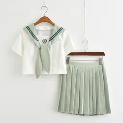 UPHYD Новое поступление Высокое качество костюм моряка Лето Опрятный школьная форма для девочек S-XXL школьная форма для японской средней