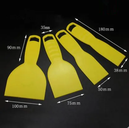 4 шт./лот желтый пластик гипсокартон угловой скребок отделочные инструменты для очистки штукатурки строительные инструменты