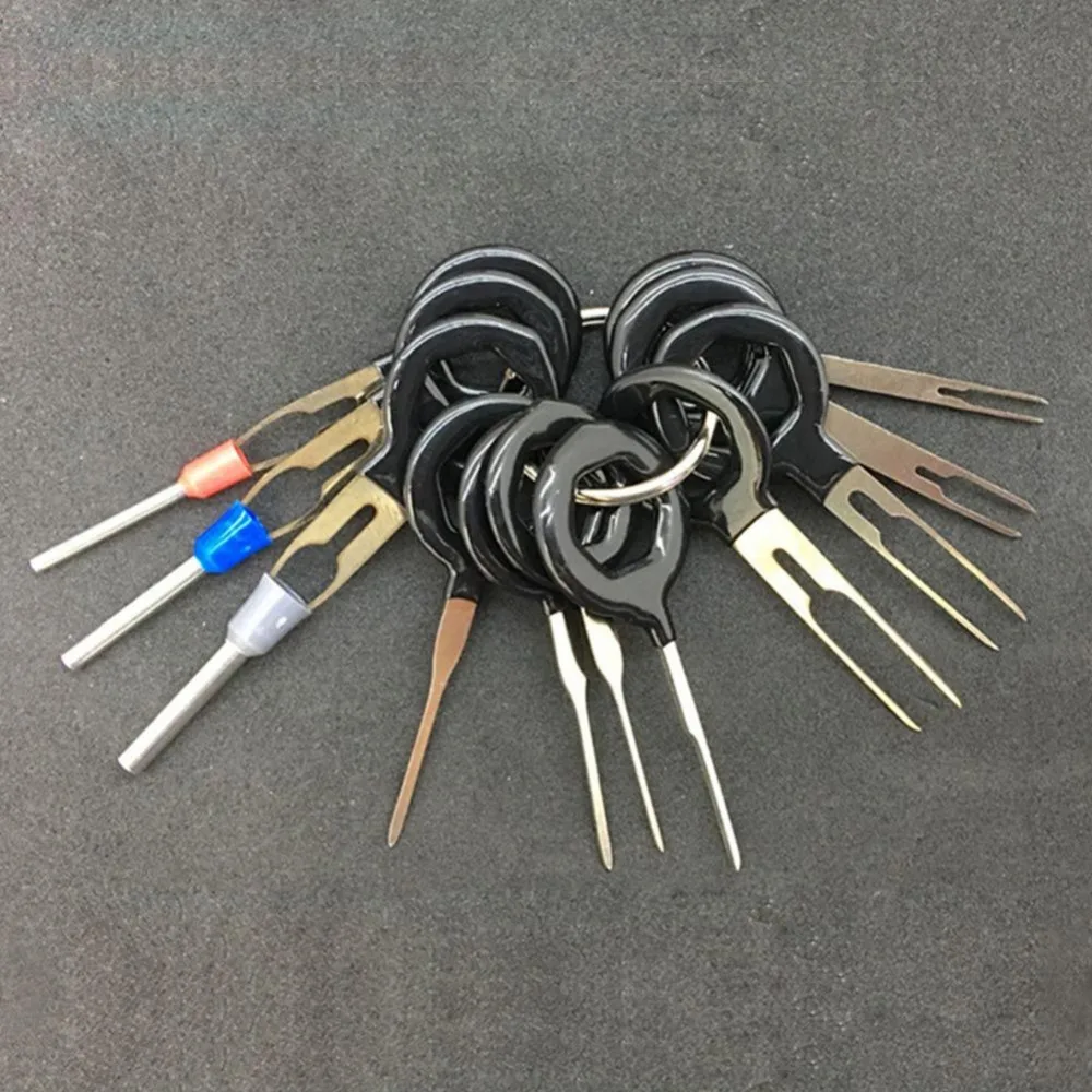 Sanheshun 11pcs/Set Back Needle Remove Extraction Repair Tool Set Auto Car Plug Circuit Board