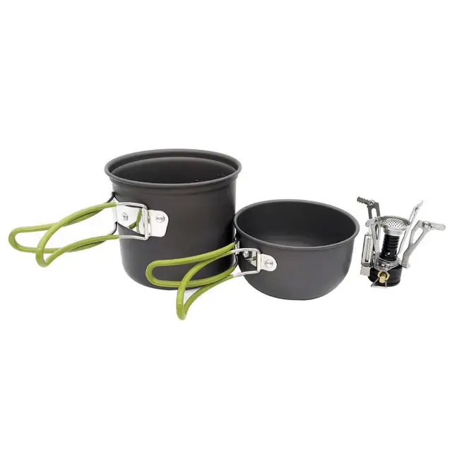 Cooking Cookware Camping Pots Set Outdoor Camping Foldable Heat