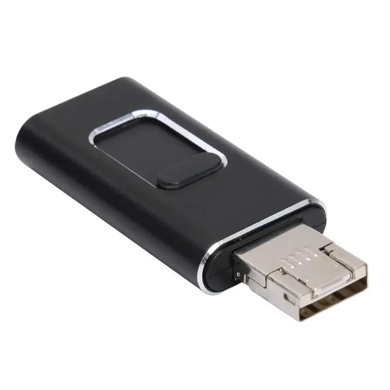 

64GB Multifunctional U-Disk Four in One Applicable to Apple Mobile Phone Android TYPE-C Computer Universal Metal Push-Pull U-Dis