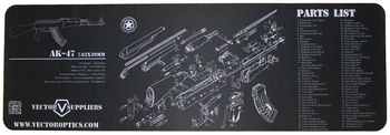 

Vector Optics 36x12 Inch 7.62 AK 47 AK-47 Gun Cleaning Bench Rubber Mat Accessory All Listing Printed