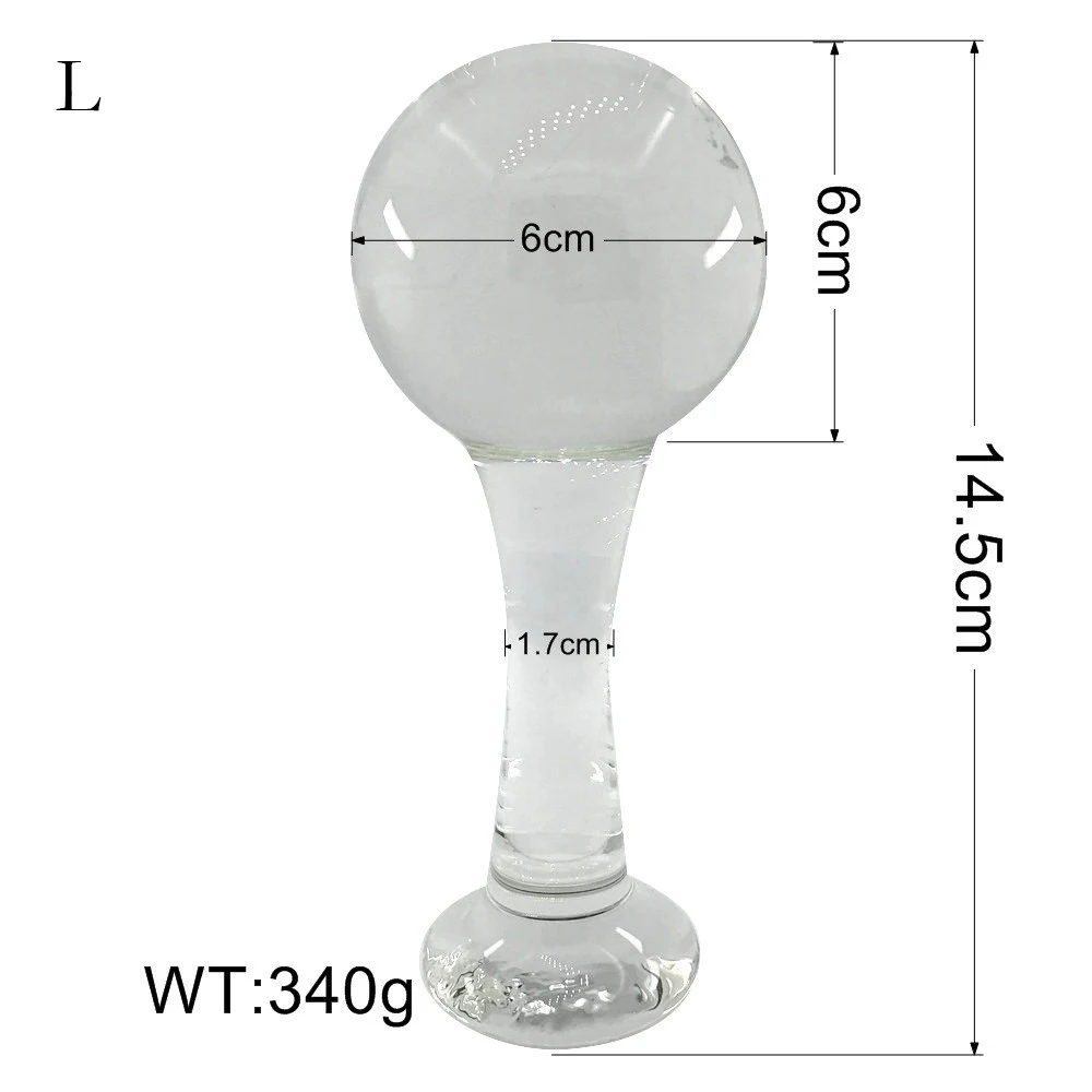 GLASS ANAL PLUG  (12)