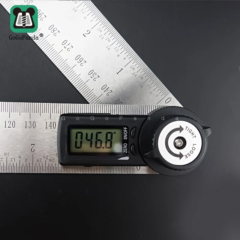 

Free Shipping Digital Display Angle Stainless Steel Electronic Ruler For Woodworking Protractor Multifunction 0-999.9 Degrees