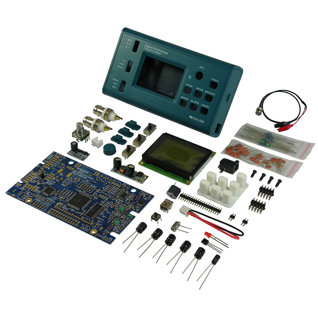 Карманный цифровой осциллограф E-learning Competition DIY Kit части DSO068 Частотомер