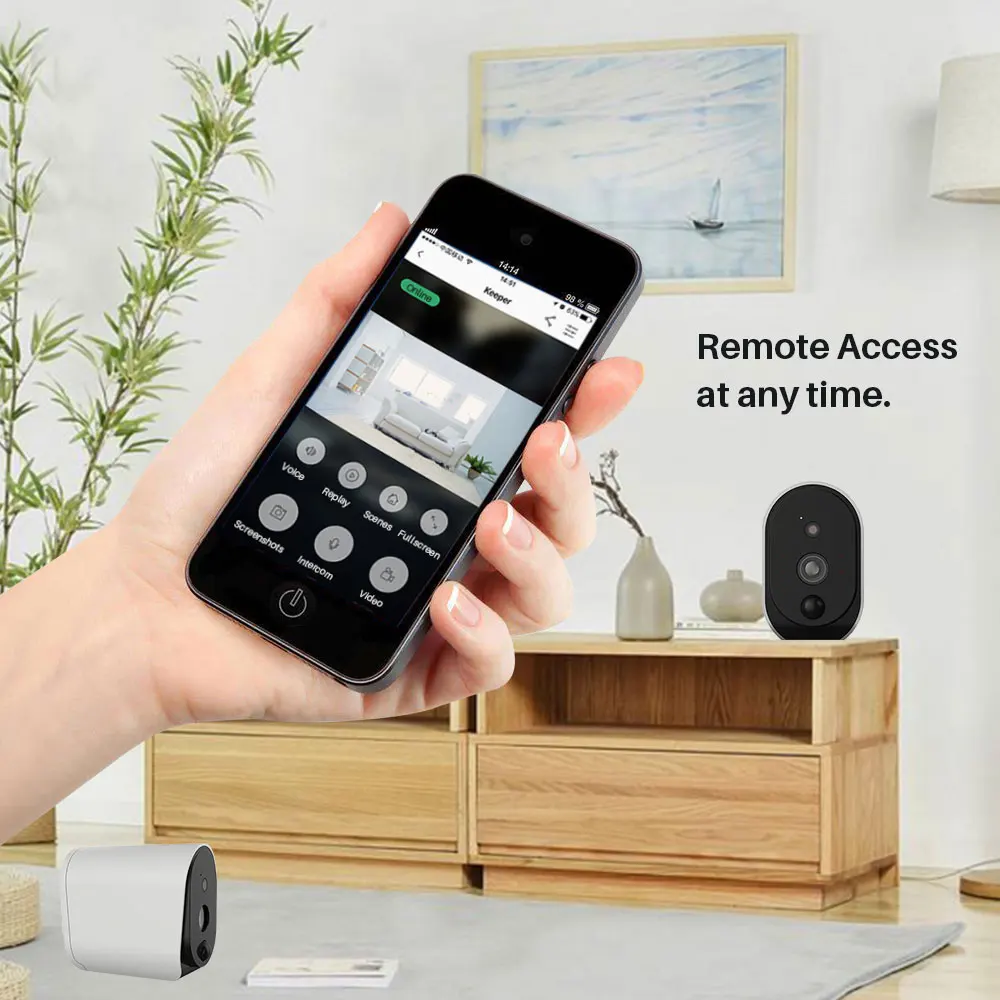  Smart WiFi Ip Cameras 960HD Two-way Voice PIR Motion Sensor IP65 Waterproof Battery Powered Remote 