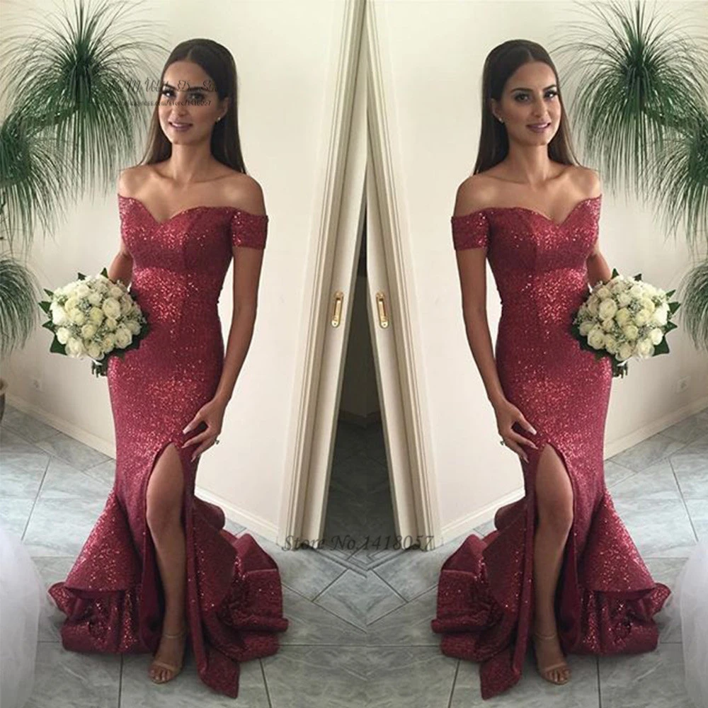 burgundy prom dresses 2017