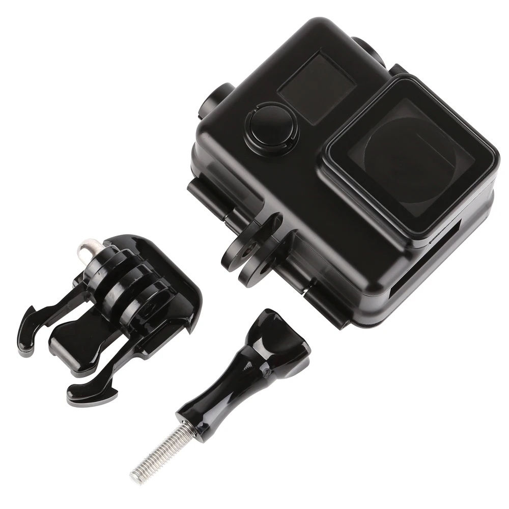 SHOOT-Black-Side-Open-Protective-Housing-Case-For-Gopro-Hero-3-4-3-Black-Silver-Skeleton (4)