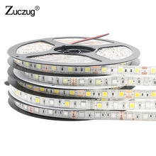 LED Strip 5050 RGB DC 12V 60LEDs/m 5m/lot Flexible 12 v LED ribbon neon Light tape lamp waterproof Decoration lamp outdoor