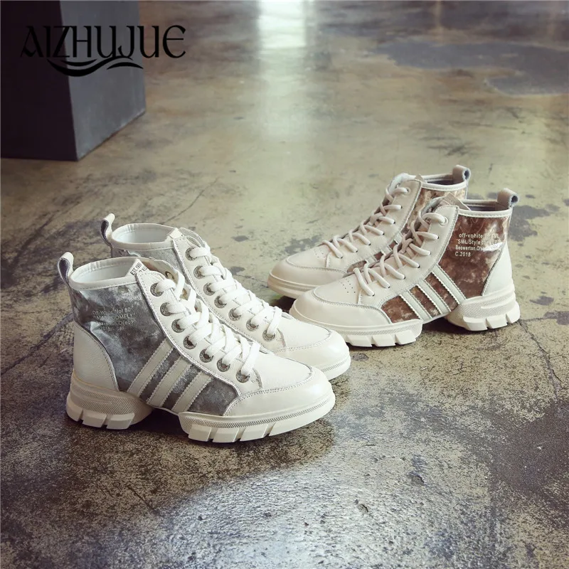 

2018 Shoes White Shoe Women Fashion Brand Retro Platform Sneaker Lady Autumn Winter footwear Breathable chaussure Soft