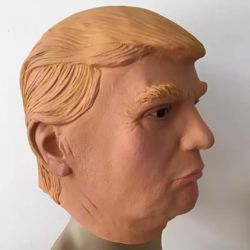 Маска Дональда Трампа для взрослых, латексная, Реалистичная, маска США, магнат, Дональд Трамп, маска на голову для лица, вечерние, косплей