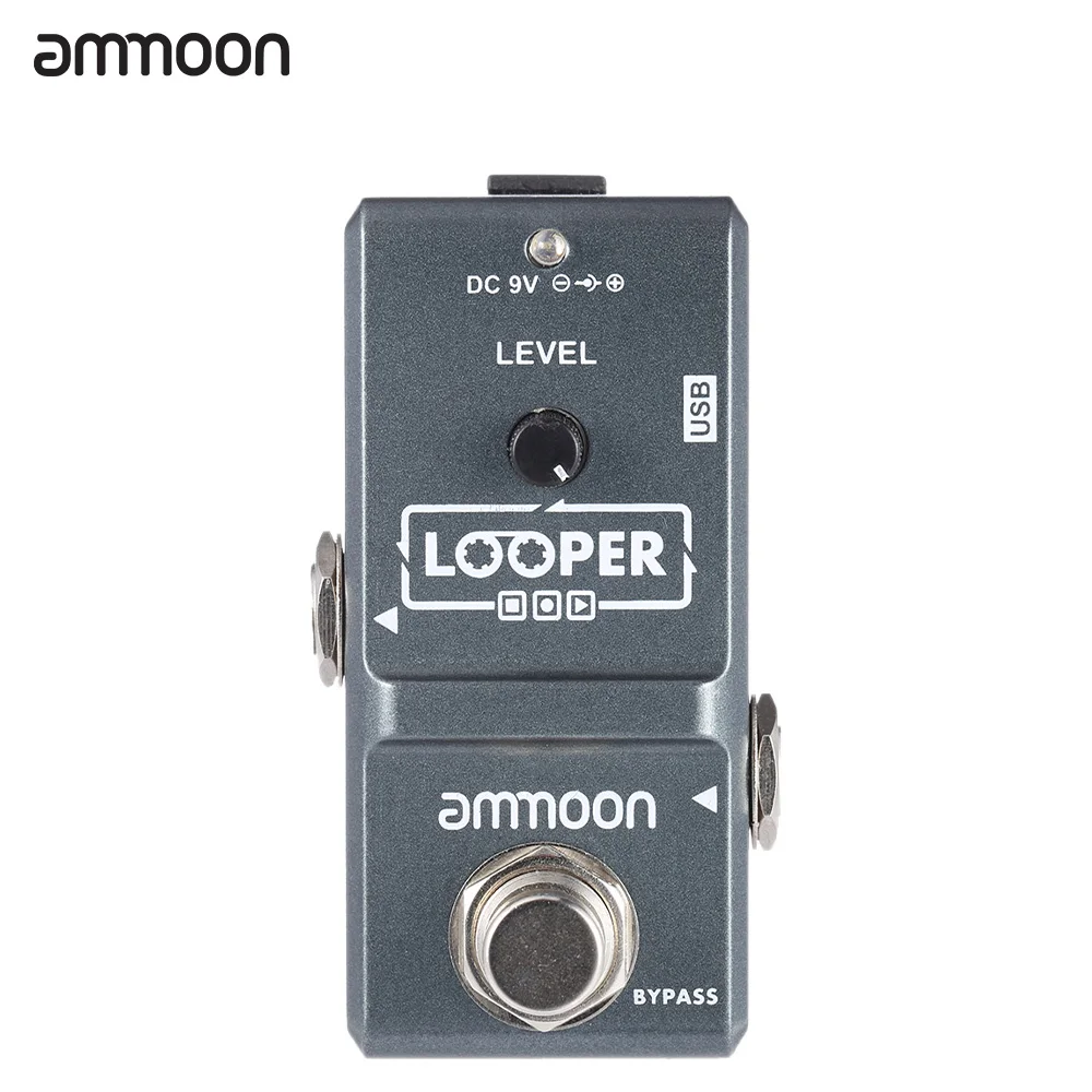 Высокое качество ammoon AP-09 нано петля педаль эффектов для электрогитары петлер истинный обход неограниченное количество накладных 10 минут записи