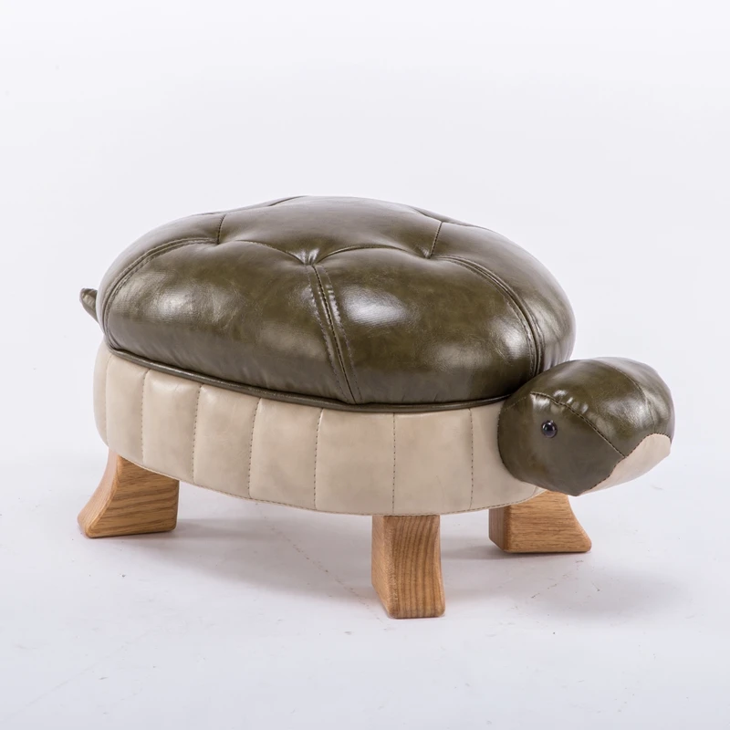 Топ мода Специальное предложение современный No Kruk Pufe черепаха твердая деревянная Подножка для творческой скамейки стул для обуви