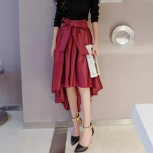 Весенне-летние модные женские подгоняемые Большие размеры 3XS-10XL высокая низкая юбка «Ласточкин хвост» дамские пикантный зауженный Асимметричный юбки