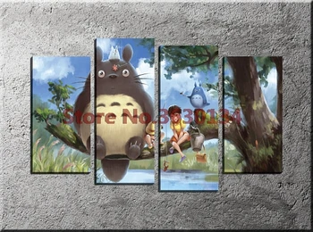 

5D DIY Diamond Painting Cross Stitch Japanese Style Cartoon 4pcs Diamond Embroidery Diamond Mosaic Needlework Home Decoration
