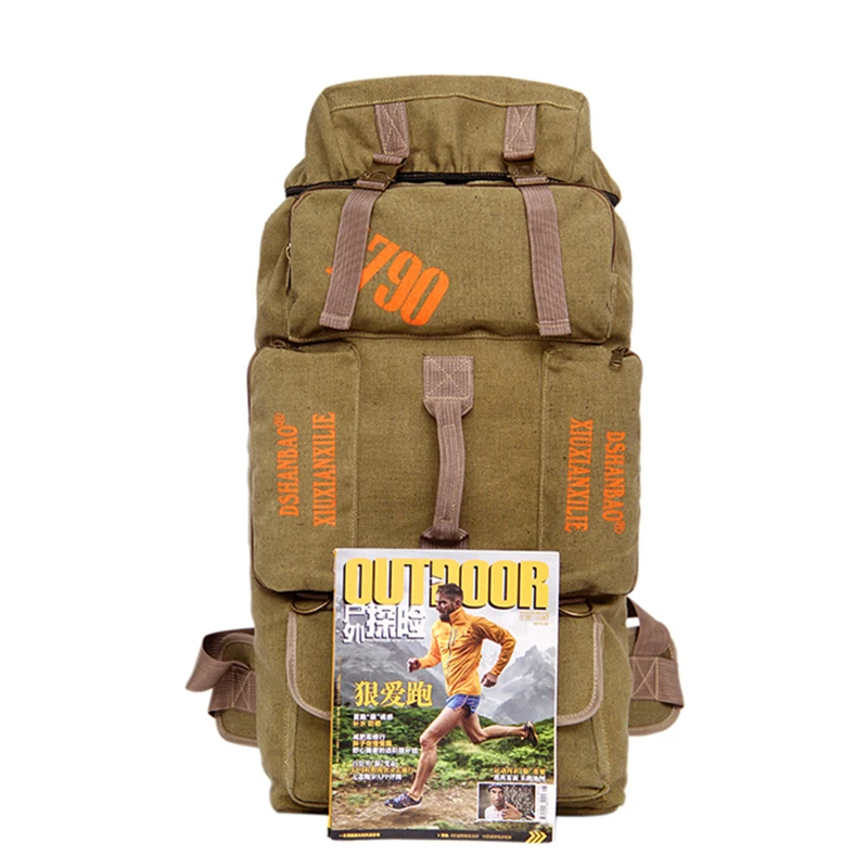 

80L Tactical Backpack Outdoor Bag Mountaineering Backpack Travel Camping Hiking Climbing Sport Rucksacks Riding Foot Luggage Bag