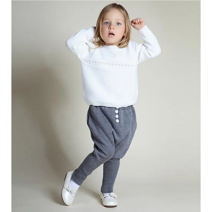 

New Baby Girls Clothing Set Winter Knitted Kids Clothes Suit Warm Girl Clothes Set Fashion Girl Sweaters Knitting Girl Clothes
