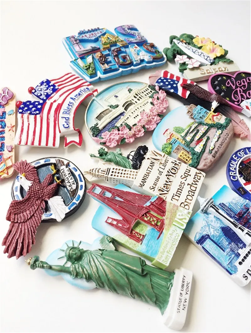 BABEMEMI USA New York Washington Голливуд Нью Джерси Гавайи Лас Вегас Сиэтл магнит на