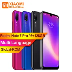 Xiaomi Redmi Note 7 Pro 6 ГБ ОЗУ 128 Гб ПЗУ Восьмиядерный процессор 48MP IMX 586 камера мобильный телефон 4000 мАч китайская версия