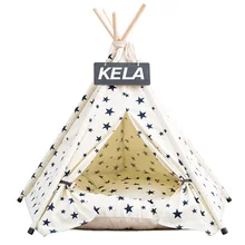 JORMEL 2019 Fashion Pet Teepee Tent Dog Cat Toy House Portable Washable Pet Bed Star Pattern Not Contain Mat JORMEL 2019 Fashion Pet Teepee Tent Dog Cat Toy House Portable Washable Pet Bed Star Pattern Not Contain Mat