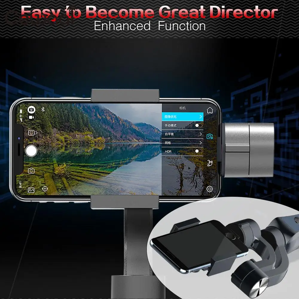 

Phone Stabilizer Portable Anti-Shake Handheld Gimbal Smooth Action Camera Camera Mount Selfie Sticks