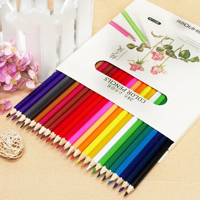 24pcs Lot Secret Garden Colored Pencils Creative Stationery Coloring