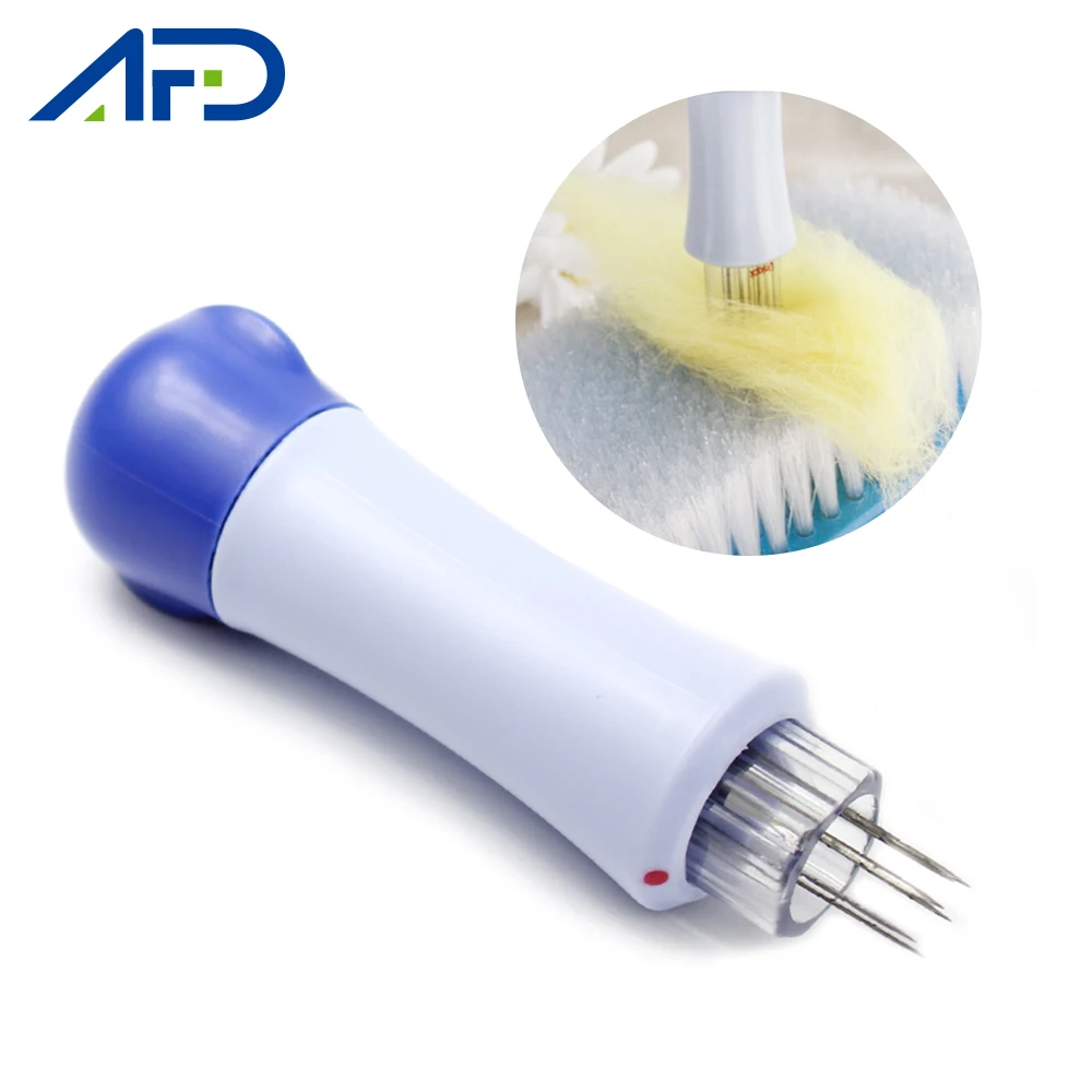 

1PCS Handmade Felting Needles Holder with 7pcs Needles Wool Felt Tool Felt Needle Pack Set DIY Package for Wool Felting Crafts