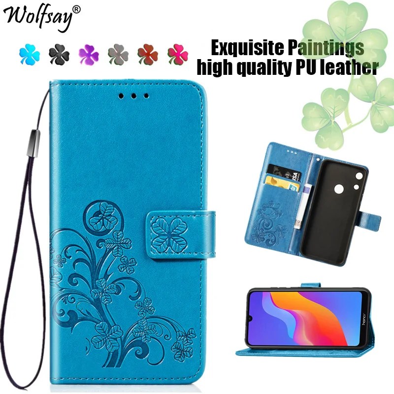 Phone Bag Case For Huawei Honor 8A Pro Flip Leather Stylish Wallet Silicone Cover | Мобильные телефоны и аксессуары