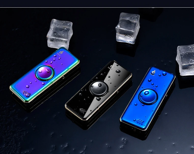 Спиннерная Зажигалка USB Вольфрамовая турбо Ветрозащитная Электронная зажигалка