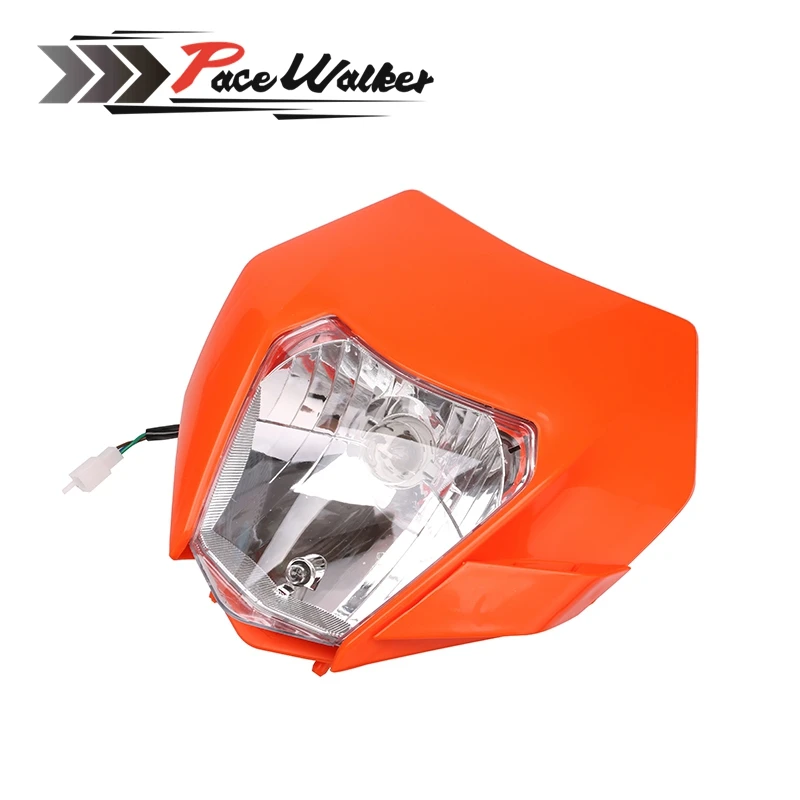 3 Цвета Универсальный мотоцикл эндуро фара обтекатель с лампой Байк мотокросс налобный фонарь для KTM SX F EXC XCF SMR