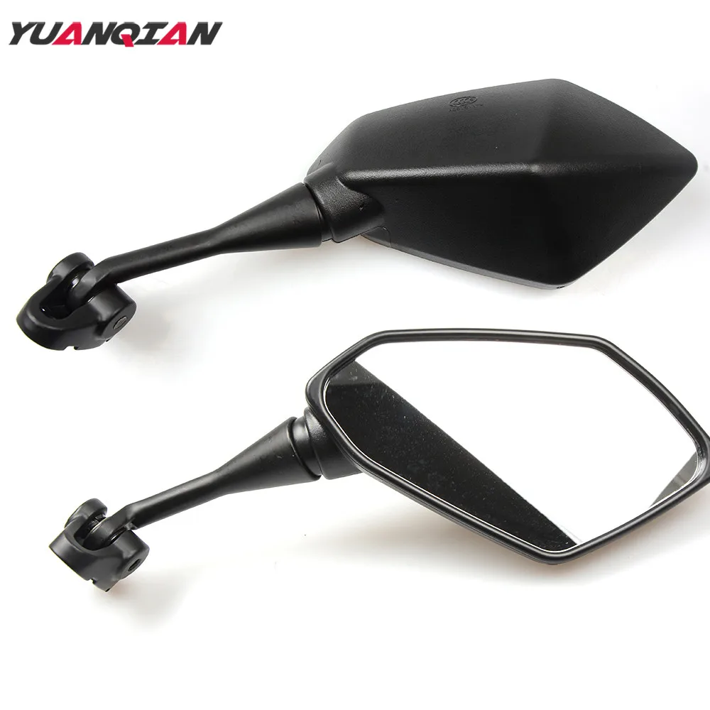 Зеркало для мотоцикла Yamaha YZF R1 R3 R6 R25 R125 Kawasaki z800 BMW S1000RR 2013 2014 2015 2016 черное боковое