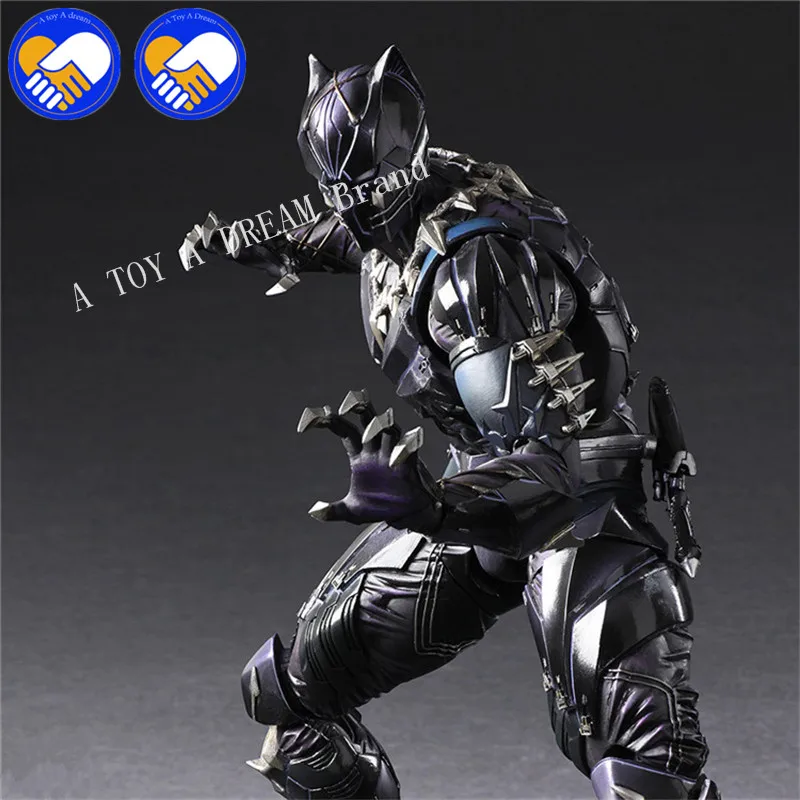 Play Arts Kai PA TChalla Черная пантера супер герой Железный человек PA 27 см ПВХ фигурка куклы игрушки Детский подарок Brinquedos 3 версии