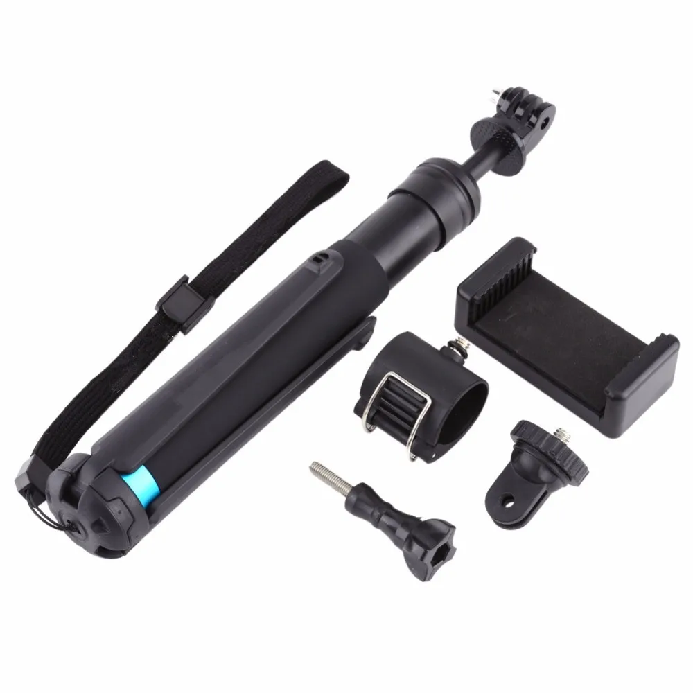 

Aluminium Alloy Extendable Handheld with Monopod Tripod Mount Selfie Sticks For Iphone Cos Gopro/Xiaoyi/Sjcam Sports Cameras