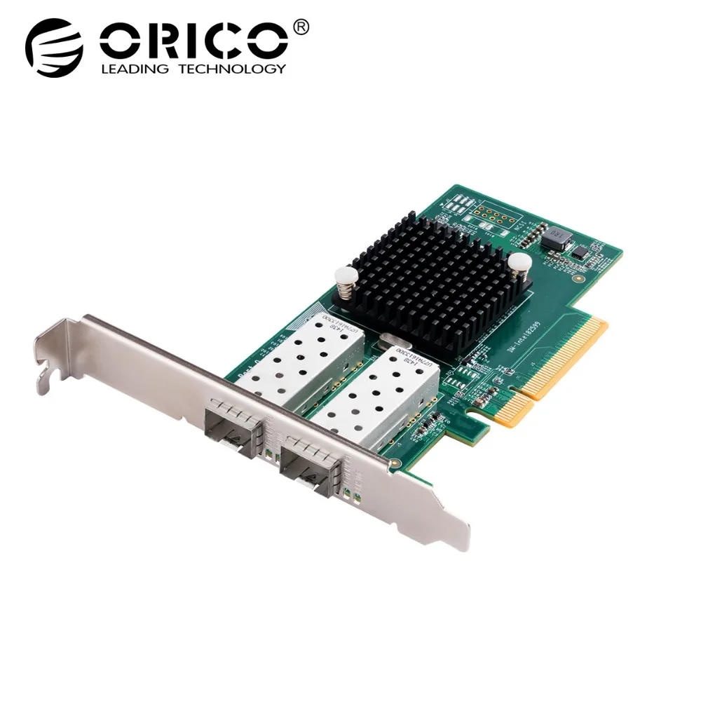 ORICO PCIE 2 Port 10 Gigabit Network Adapter Express Expansion Card For Desktop Computer Components Super Speed
