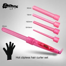 5 In 1 Hair Curlers Care Styling Curling Wand Interchangeable 3 Parts Clip Hair Iron Curler Set Curler Hair Styles Tool 5 In 1 Hair Curlers Care Styling Curling Wand Interchangeable 3 Parts Clip Hair Iron Curler Set Curler Hair Styles Tool