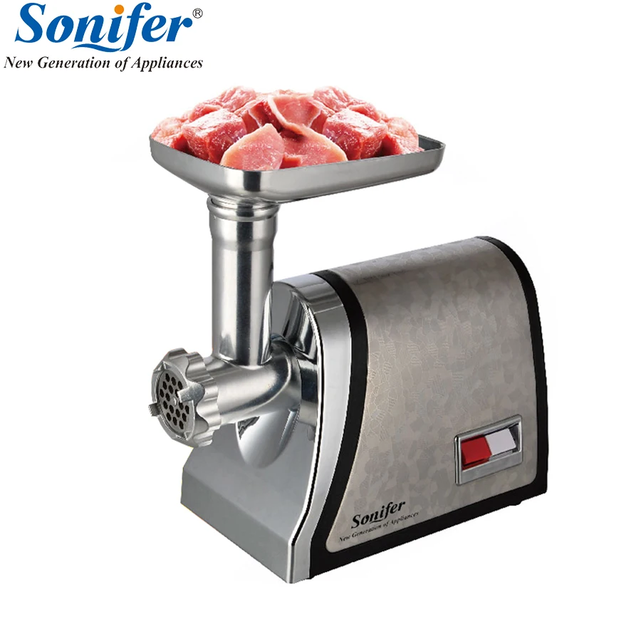 1800W Household stainless steel electric meat grinder 3 mince screens