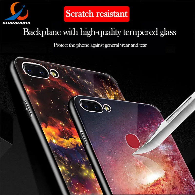 Aliexpress.com : Buy Milky Way Space Universe Starry Sky Tempered Glass Case For Vivo X20 Luxury