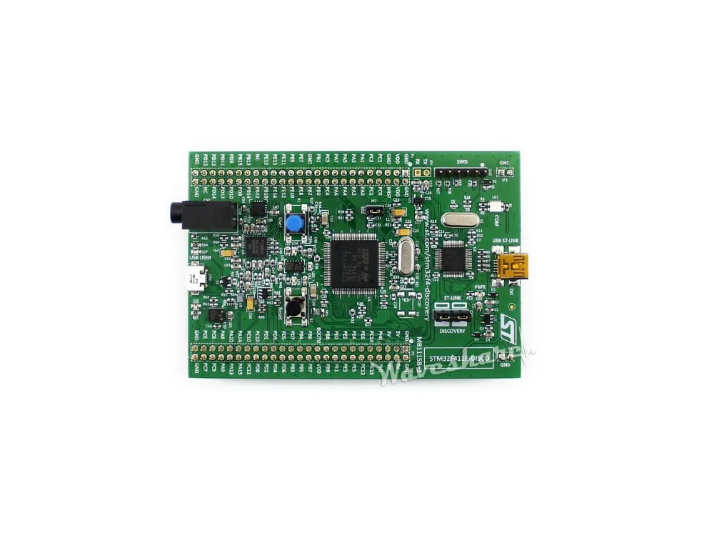 Günstig Wavesahre STM32F411E DISCO 32F411EDISCOVERY, STM32 Entdeckung Board Kit mit STM32F411VE MCU 512 KB Flash speicher 128 KB RAM