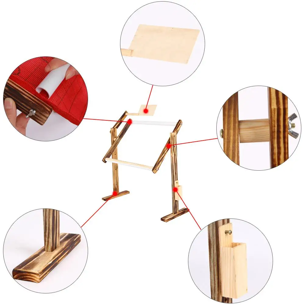 Новая рамка для вышивки практичный универсальный зажим деревянная подставка для вышивки крестиком держатель стойка для рукоделия ручные швейные инструменты
