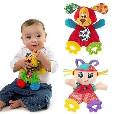 Baby Kids Animal Plush Appease Towel Toy Funny Doll Teether Developmental Toy W