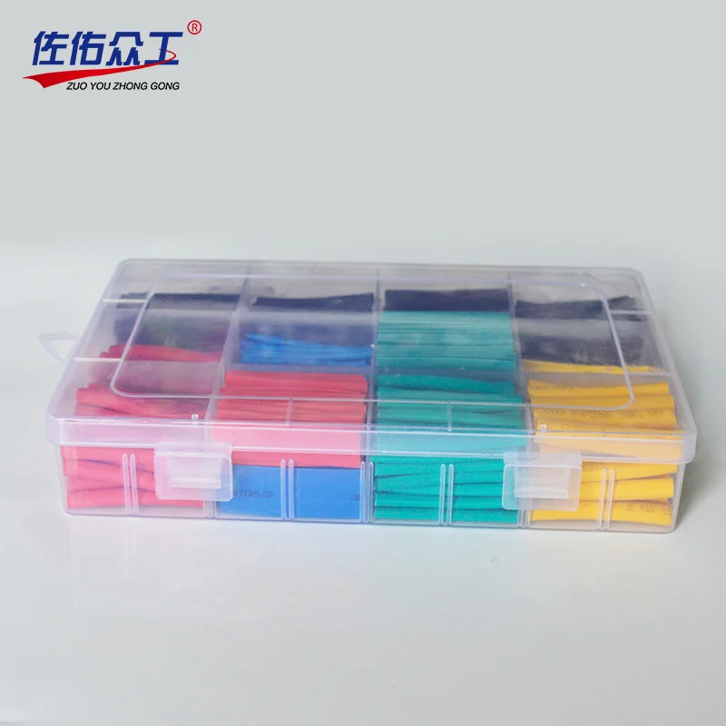 Najtaniej 530 sztuk zestaw izolacja rurki termokurczliwej rurka termokurczliwa elektronicznych poliolefinowe stosunku 21 owinąć drut zestaw tulei kablowych