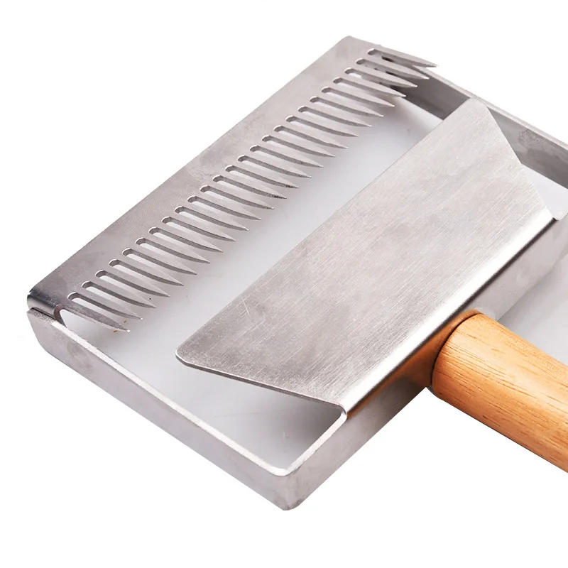 

Newest Honey Uncapping Fork Scraper Knives Food Degree Stainless Steel Honey Uncapping Tool