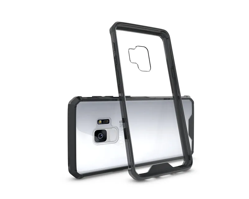 For Samsung Galaxy S9 Case Rugged Armor Transparent Hybrid Shockproof Holster Hard Case For Galaxy S9 Phone Protective Cove (3)