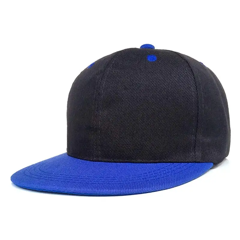 Мужская Женская Регулируемая простая бейсболка на плоской подошве, кепки, шапки, черный, синий, серый, хаки, темно-зеленый, темно-синий, фиолетовый, коричневый и т. д - Цвет: mixed blue black